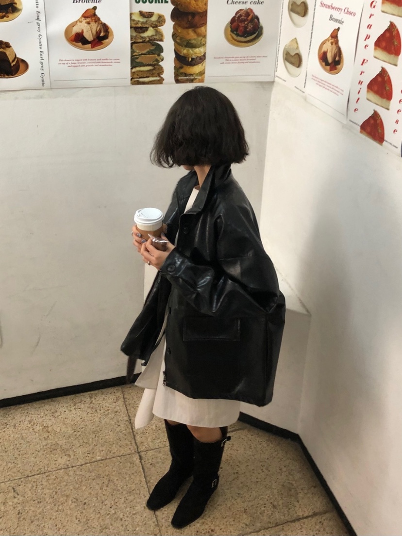 BONHEUR韓國直郵東大門代購女裝新品推薦人氣真品時尚熱賣皮衣BONHEUR-2件起皮衣