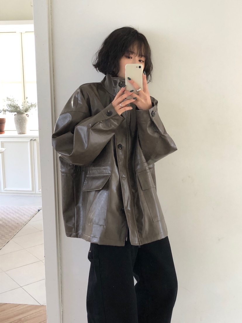 BONHEUR韓國直郵東大門代購女裝新品推薦人氣真品時尚熱賣皮衣BONHEUR-2件起皮衣