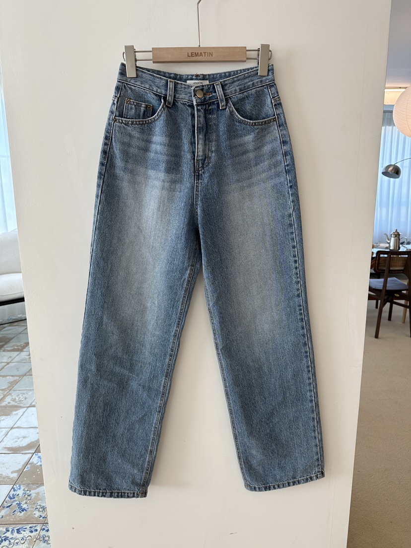 LEMATIN直郵韓國代購女裝新品25春夏人氣時尚真品推薦牛仔褲LEMATIN牛仔褲