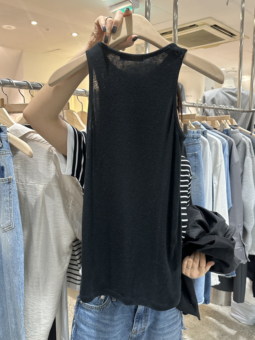 INSSENSE-A韓國直郵東大門實拍女裝新款職業熱賣吊帶背心柔軟INSSENSE-A吊帶/背心