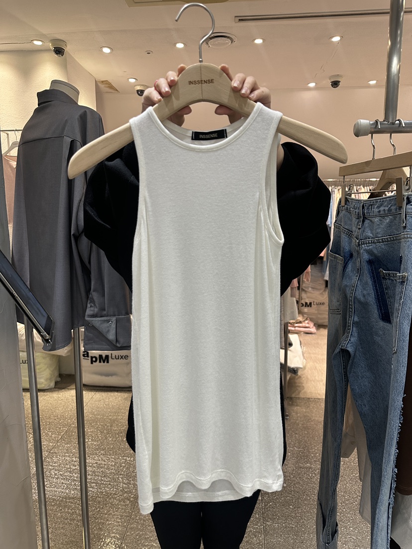 INSSENSE-A韓國直郵東大門實拍女裝新款職業熱賣吊帶背心柔軟INSSENSE-A吊帶/背心
