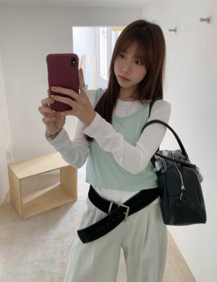 BELLINO293韓國直郵東大門代購女裝新品人氣熱賣職業長袖T恤BOBBIE DOLL長袖T恤