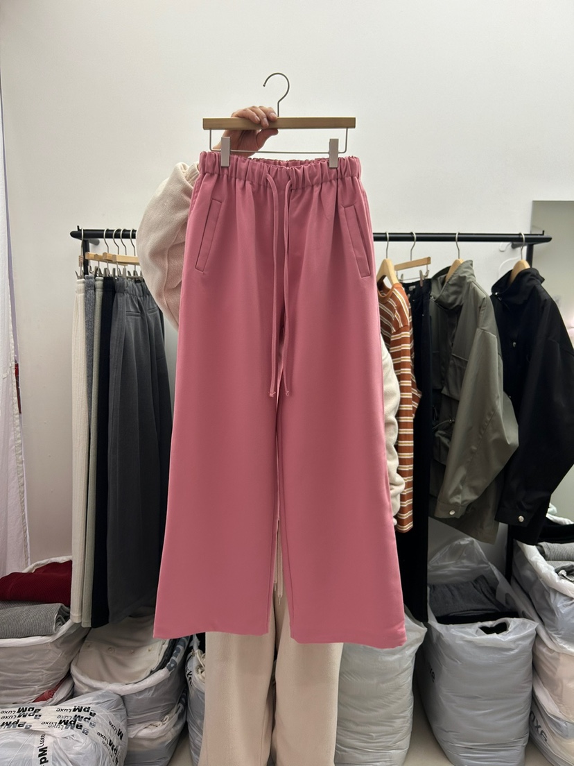 AS THOUGHT韓國直郵東大門實拍女裝新品人氣真品休閑褲寬松AS THOUGHT休閑褲