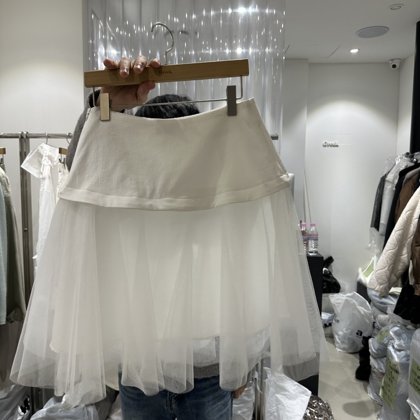 GREEK韓國直郵女裝新品時尚熱賣職業休閑25春夏人氣推薦短裙GREEK短裙