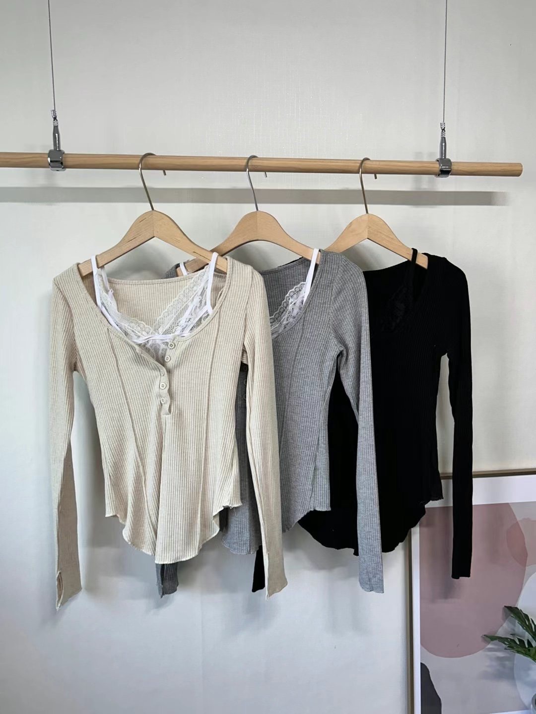 MOONGCHI東大門代購女裝新品人氣推薦時尚真品職業套裝蕾絲MOONGCHI套裝圖色3左三色
