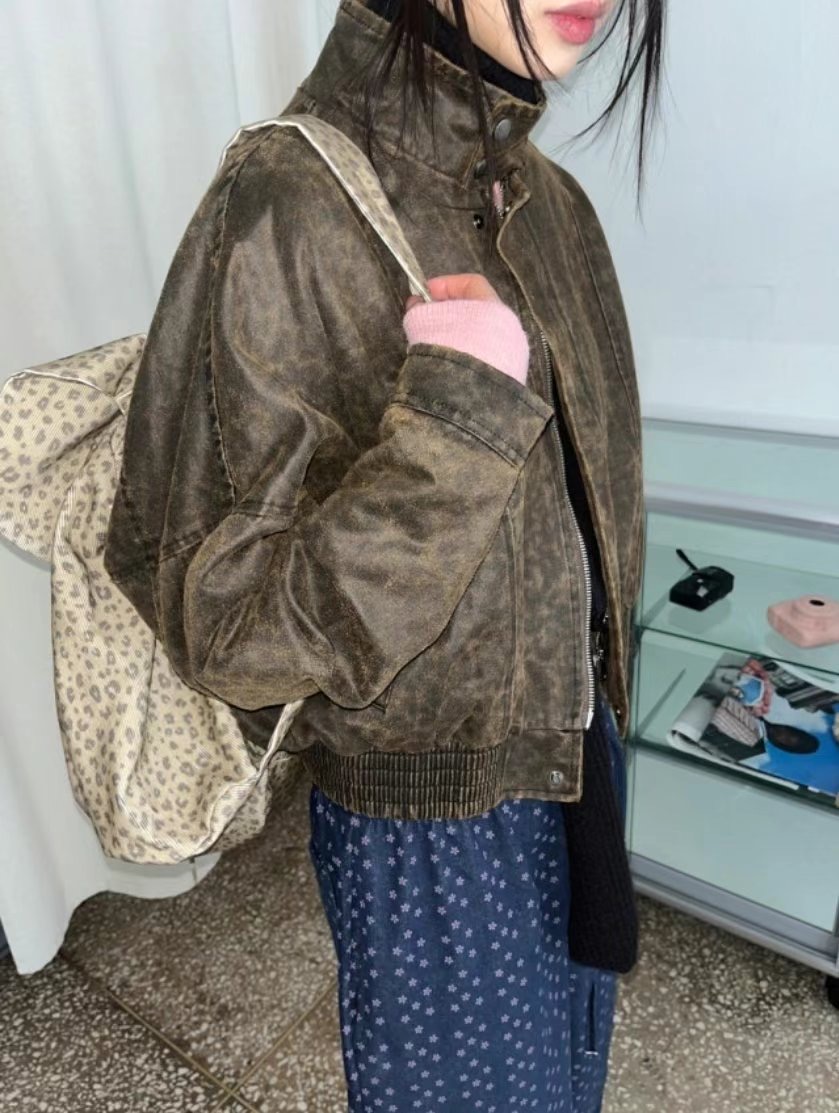 MOONGCHI東大門代購女士新款職業真品熱賣時尚人氣夾克皮革MOONGCHI夾克