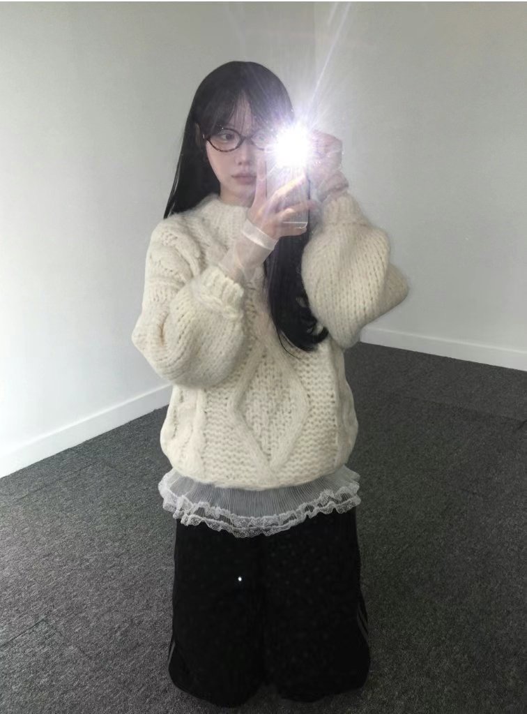 MOONGCHI韓國直郵女裝新品25春夏推薦職業真品熱賣休閑毛衣MOONGCHI毛衣