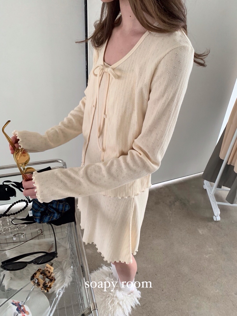 SOAPYROOM直郵韓國代購女裝新品熱賣休閑25春夏人氣職業針織衫SOAPYROOM針織衫