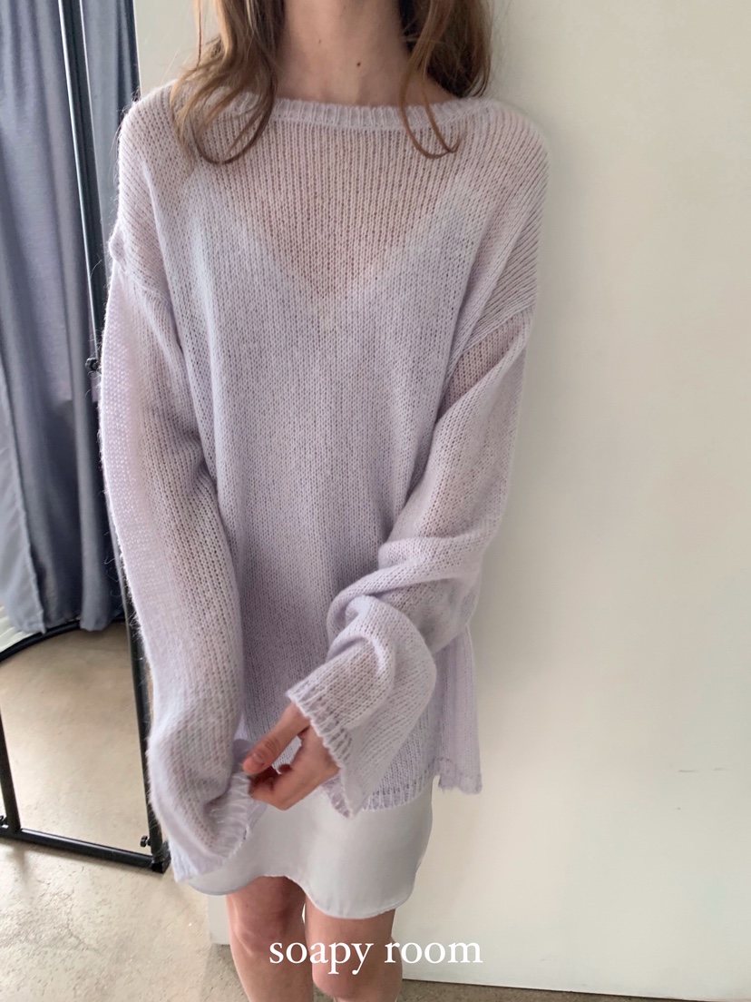 SOAPYROOM韓國直郵女裝新品職業時尚真品25春夏針織衫馬海毛SOAPYROOM針織衫