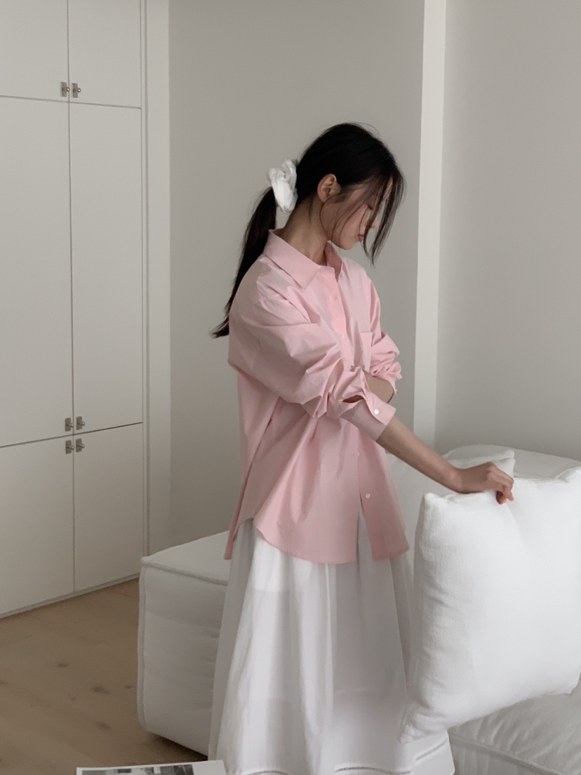 LONG PEAK直郵韓國代購女裝新款時尚人氣休閑25春夏襯衫蕾絲衫LONG PEAK襯衫/蕾絲衫