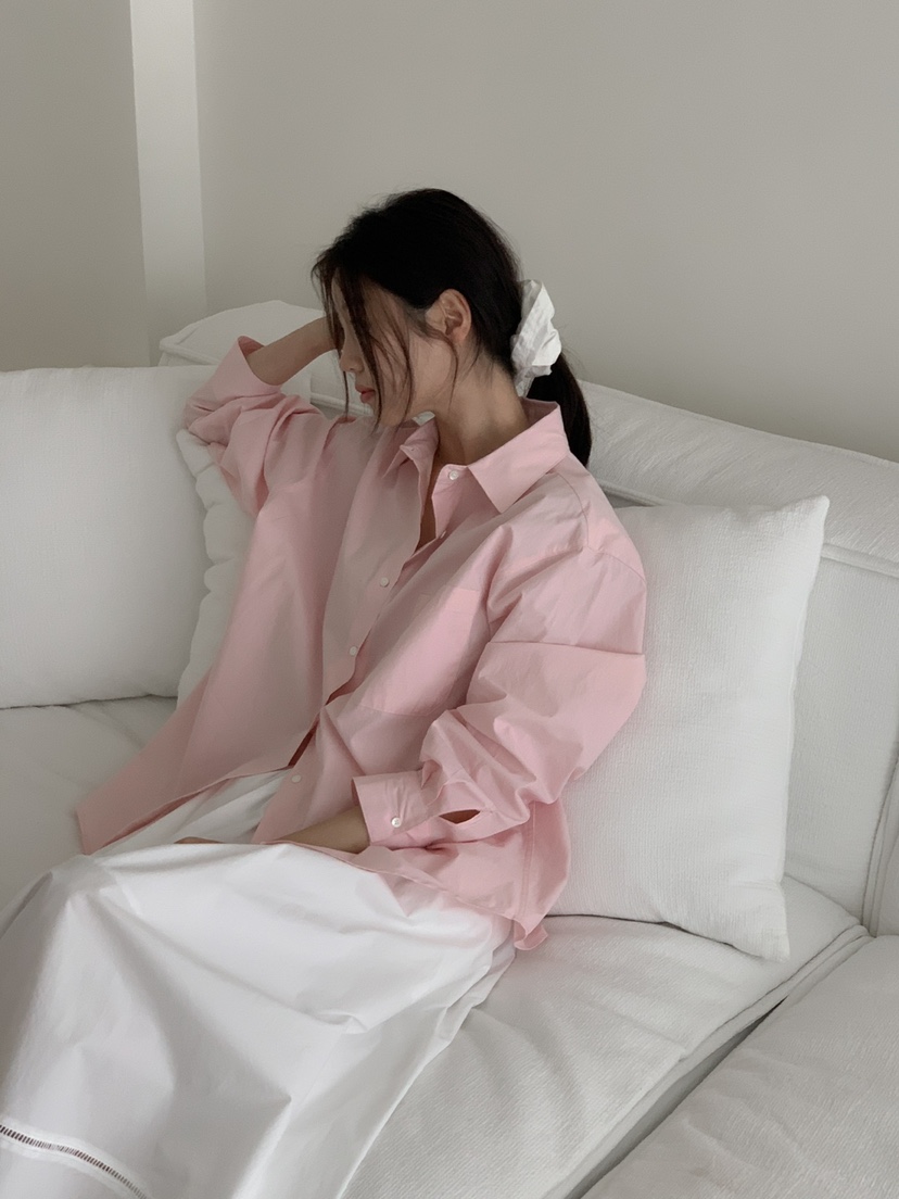 LONG PEAK直郵韓國代購女裝新款時尚人氣休閑25春夏襯衫蕾絲衫LONG PEAK襯衫/蕾絲衫