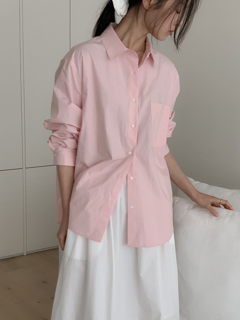 LONG PEAK直郵韓國代購女裝新款時尚人氣休閑25春夏襯衫蕾絲衫LONG PEAK襯衫/蕾絲衫