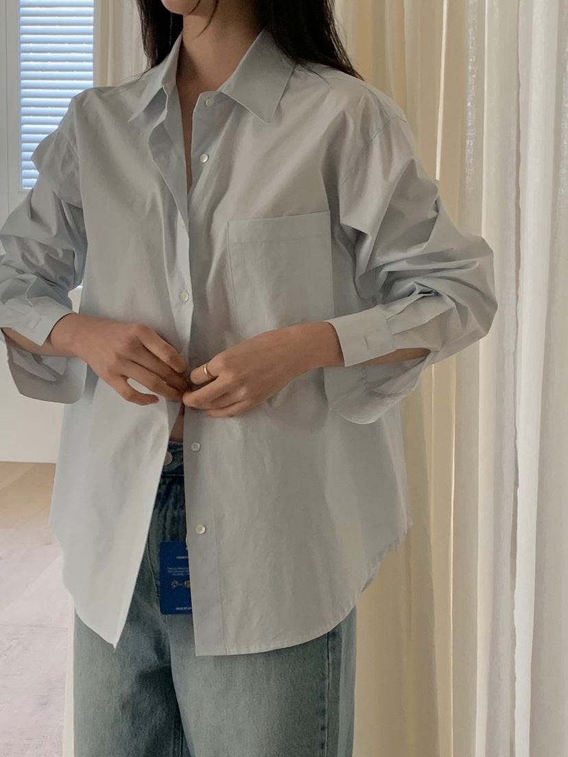 LONG PEAK直郵韓國代購女裝新款時尚人氣休閑25春夏襯衫蕾絲衫LONG PEAK襯衫/蕾絲衫