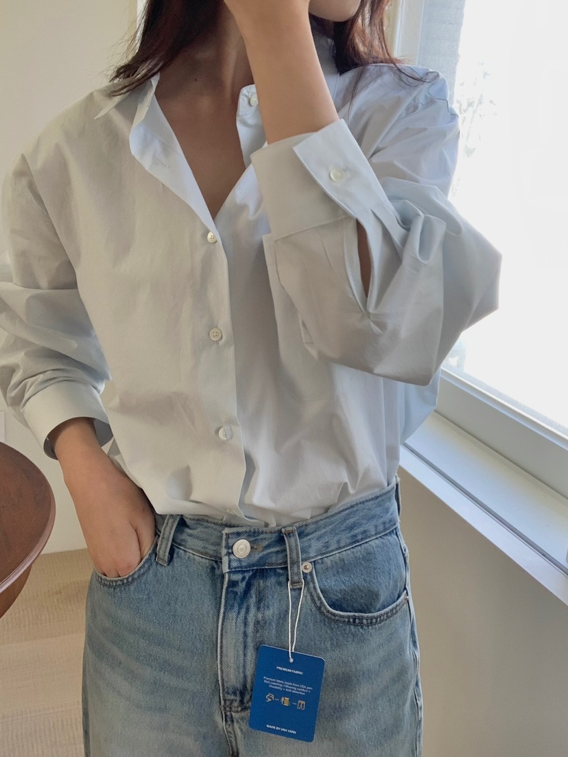 LONG PEAK直郵韓國代購女裝新款時尚人氣休閑25春夏襯衫蕾絲衫LONG PEAK襯衫/蕾絲衫