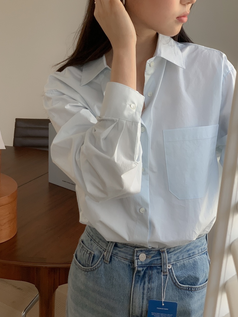 LONG PEAK直郵韓國代購女裝新款時尚人氣休閑25春夏襯衫蕾絲衫LONG PEAK襯衫/蕾絲衫