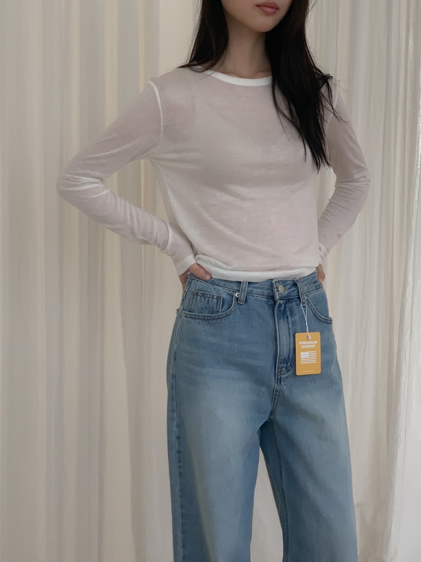 LONG PEAK韓國直郵女裝新品休閑人氣職業熱賣時尚推薦長袖T恤LONG PEAK長袖T恤