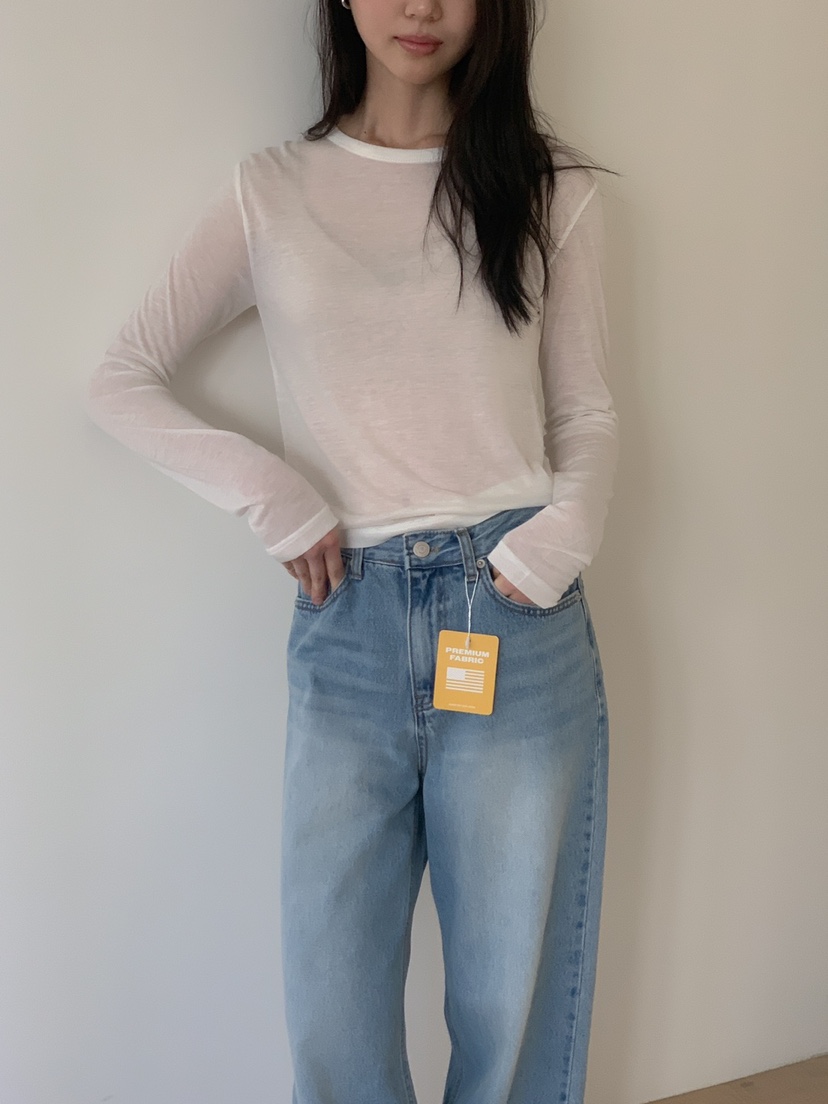 LONG PEAK韓國直郵女裝新品休閑人氣職業熱賣時尚推薦長袖T恤LONG PEAK長袖T恤