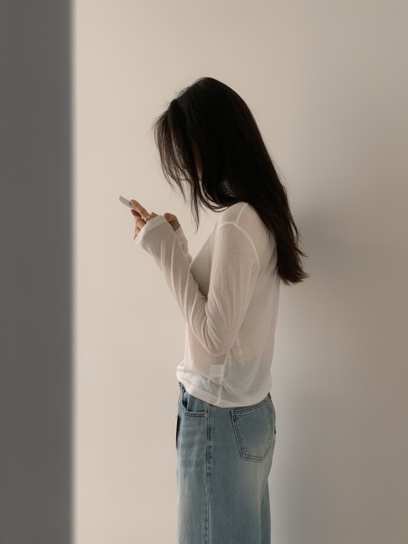 LONG PEAK韓國直郵女裝新品休閑人氣職業熱賣時尚推薦長袖T恤LONG PEAK長袖T恤