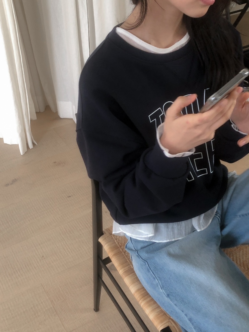 LONG PEAK韓國直郵女裝新品休閑25春夏時尚真品人氣職業衛衣LONG PEAK衛衣