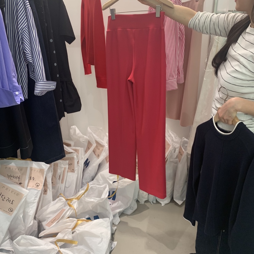 PRIVIE韓國直郵女裝新款職業人氣熱賣推薦真品時尚休閑休閑褲PRIVIE休閑褲