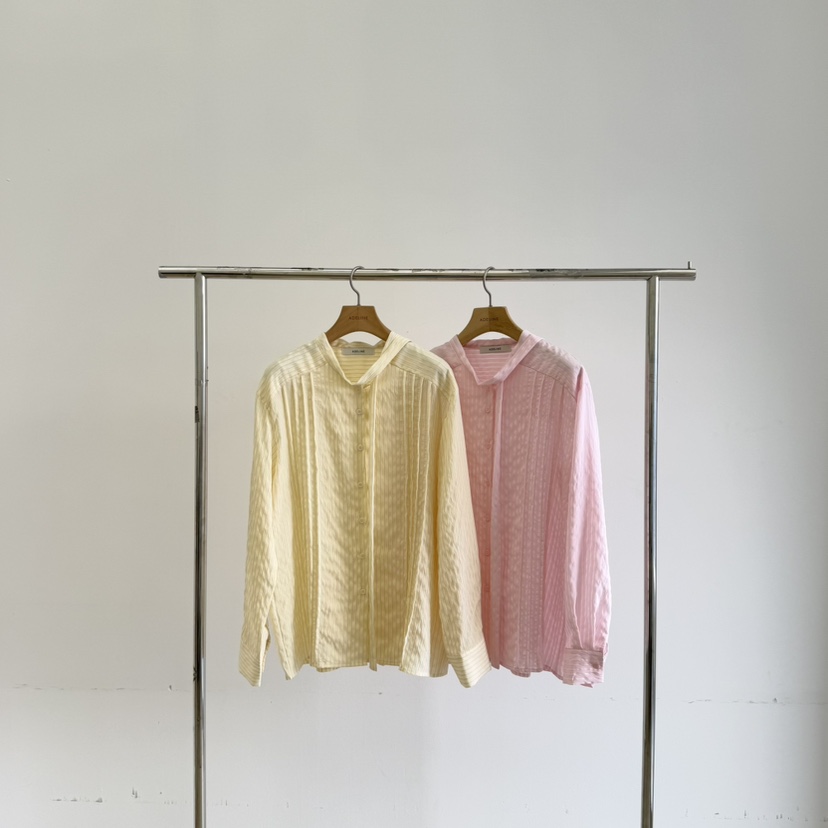 ADELINE韓國直郵女裝新品時尚休閑熱賣真品25春夏襯衫蕾絲衫ADELINE襯衫/蕾絲衫
