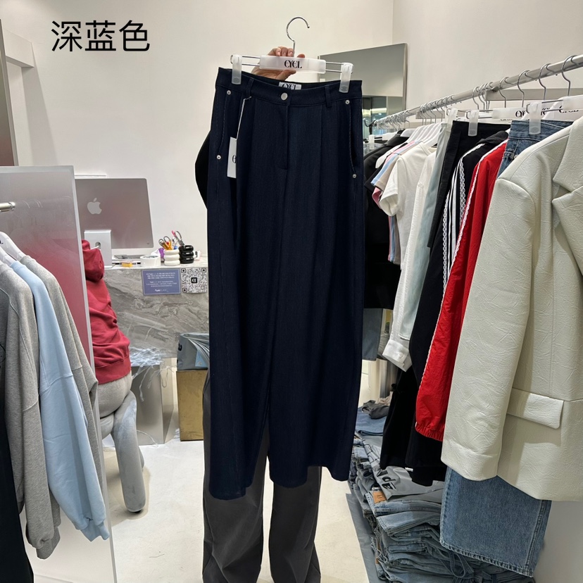 EYEL韓國直郵東大門實拍女裝新品熱賣時尚職業25春夏休閑褲EYEL休閑褲圖色1