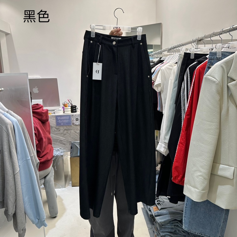 EYEL韓國直郵東大門實拍女裝新品熱賣時尚職業25春夏休閑褲EYEL休閑褲圖色2