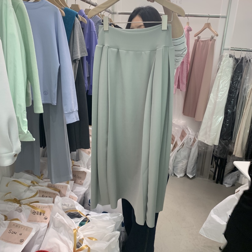 PRIVIE韓國直郵女裝新款25春夏職業休閑真品推薦半身裙中短裙PRIVIE半身裙/中短裙