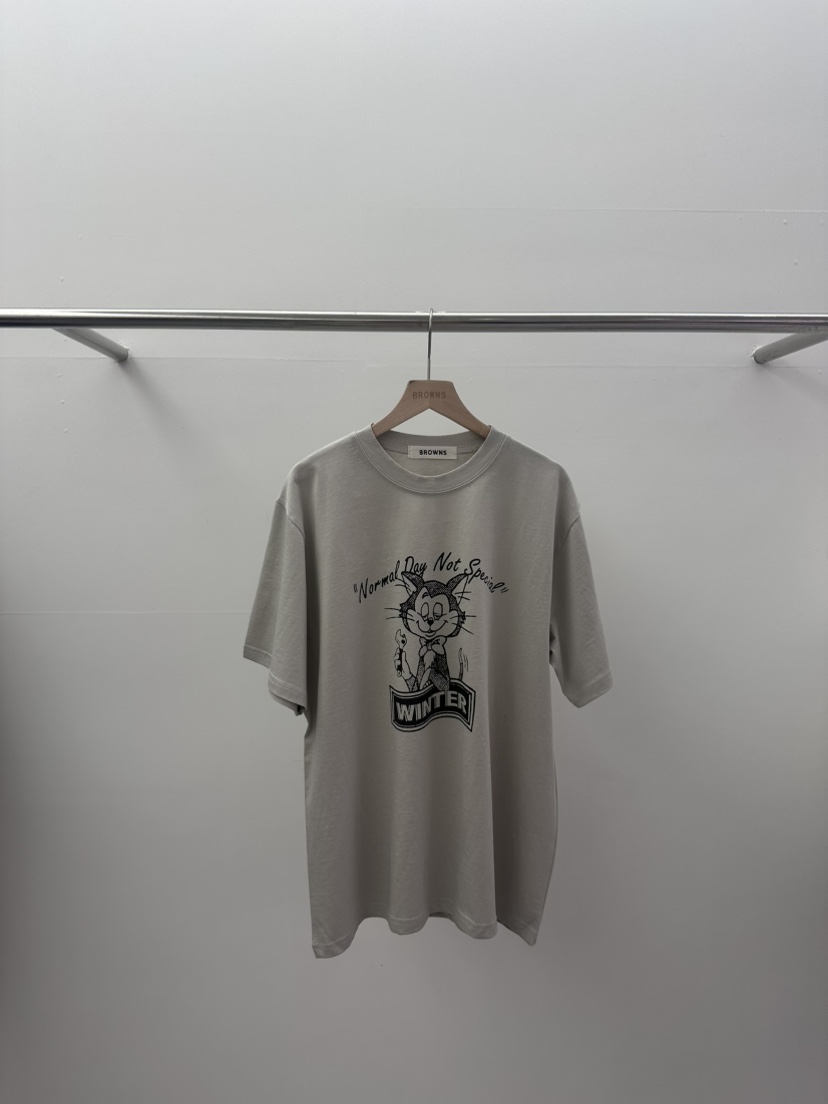 BROWNS-P直郵韓國代購女裝新品推薦真品25春夏人氣熱賣T恤BROWNS-PT恤圖色2