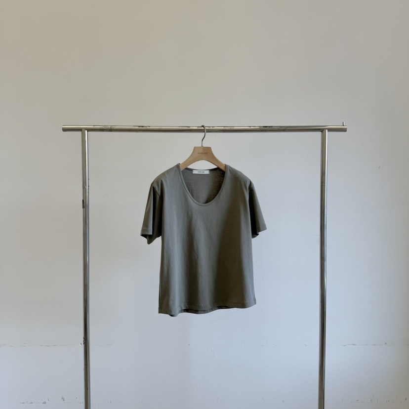 ADELINE韓國直郵女裝新品時尚職業人氣25春夏推薦真品休閑T恤ADELINET恤圖色3