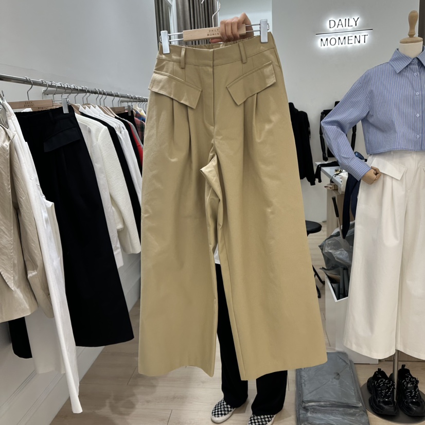 DAILY MOMENT韓國直郵東大門實拍女裝新品休閑推薦休閑褲口袋DAILY MOMENT休閑褲圖色2