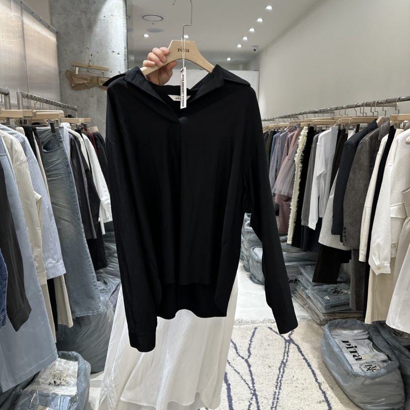 PITA直郵韓國代購女裝新款時尚25春夏人氣休閑熱賣襯衫蕾絲衫THE VERLIN/piTa襯衫/蕾絲衫圖色2