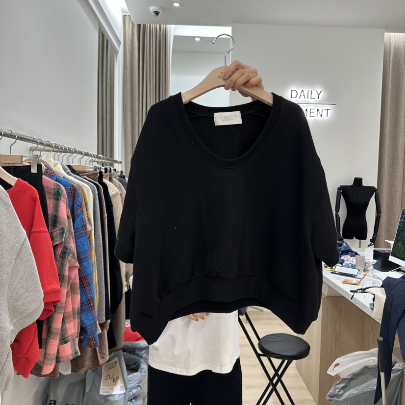 DAILY MOMENT直郵韓國代購女裝新品真品休閑職業25春夏衛衣DAILY MOMENT衛衣圖色2