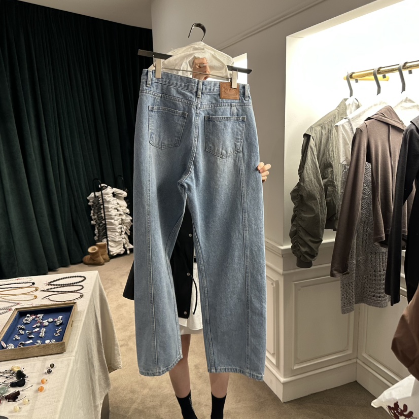 ETER直郵韓國代購女裝新款時尚推薦人氣真品休閑25春夏牛仔褲eter/VERSO牛仔褲