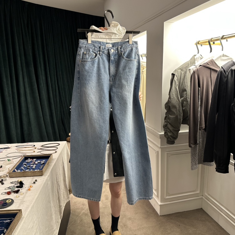 ETER直郵韓國代購女裝新款時尚推薦人氣真品休閑25春夏牛仔褲eter/VERSO牛仔褲圖色1