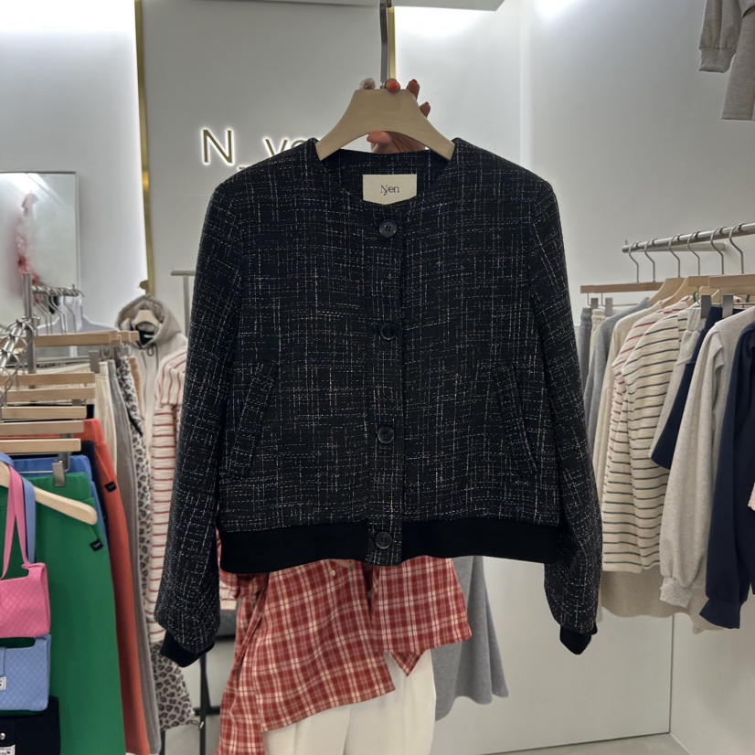 N YEN韓國直郵東大門代購女裝新品時尚真品職業推薦夾克花呢N YEN夾克圖色2