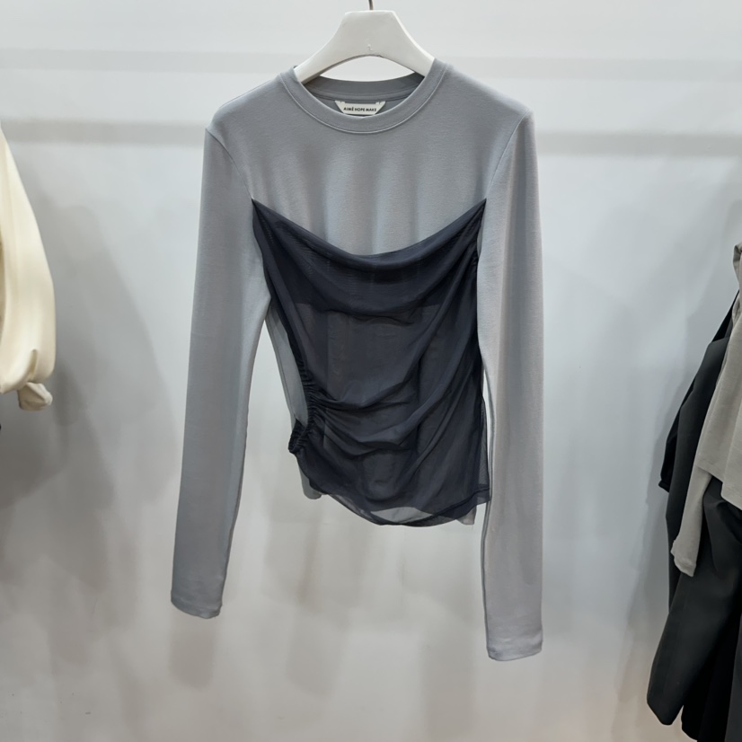 AIME HOPE MAKE直郵韓國代購女裝新品真品時尚人氣長袖T恤AIME HOPE MAKE長袖T恤圖色2