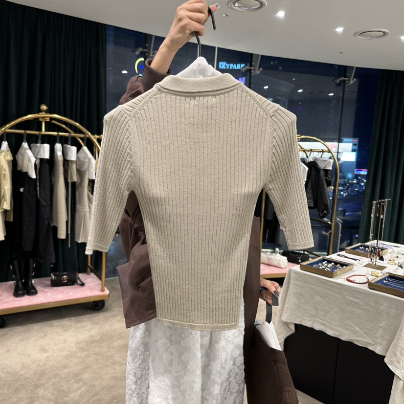ETER韓國直郵女裝新品推薦人氣熱賣時尚真品25春夏休閑針織衫eter/VERSO針織衫