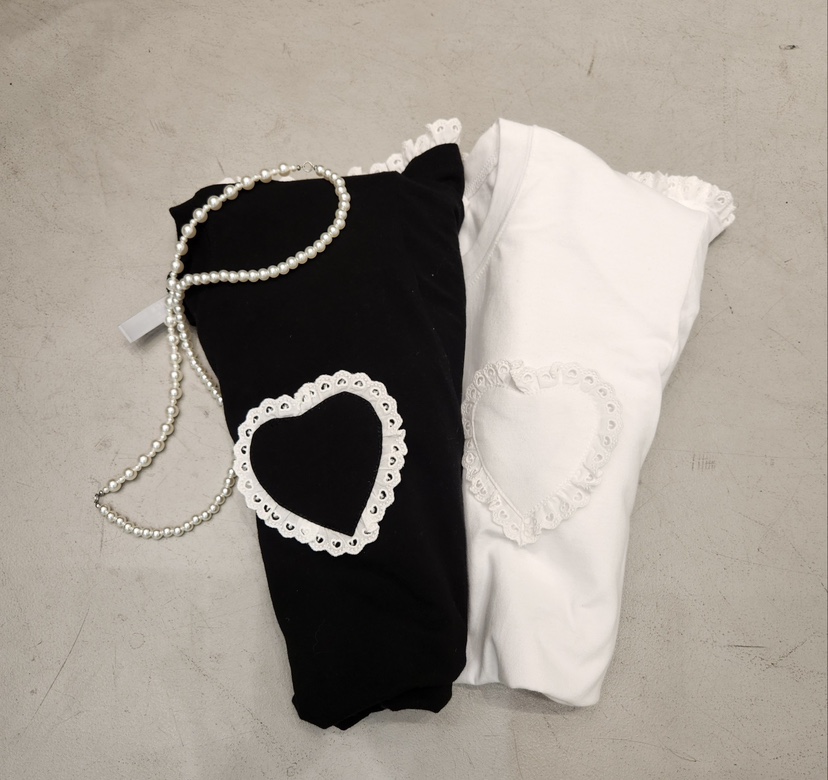 BLACK RIBBON-A直郵韓國代購女裝新品25春夏人氣推薦休閑T恤BLACK RIBBON-AT恤