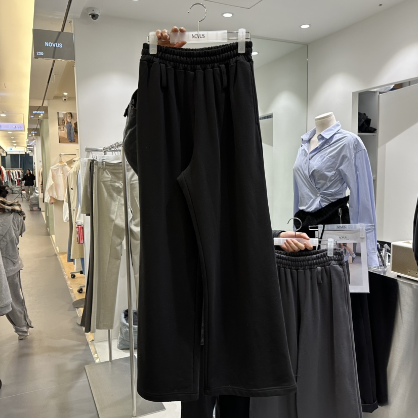 NOVUS韓國直郵東大門實拍女裝新品推薦25春夏真品休閑褲腰帶NOVUS休閑褲圖色3
