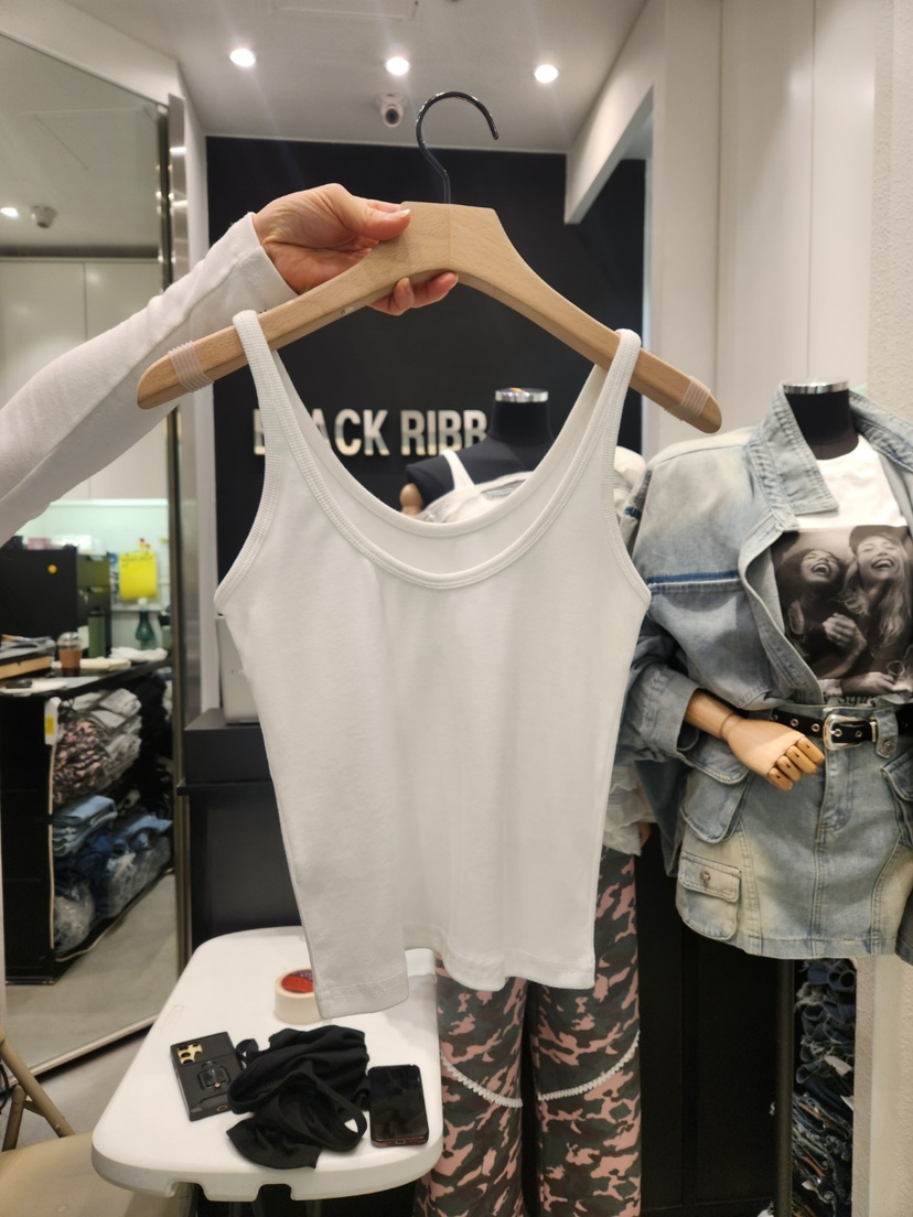 BLACK RIBBON-A韓國直郵東大門實拍女裝新品時尚吊帶背心BLACK RIBBON-A吊帶/背心