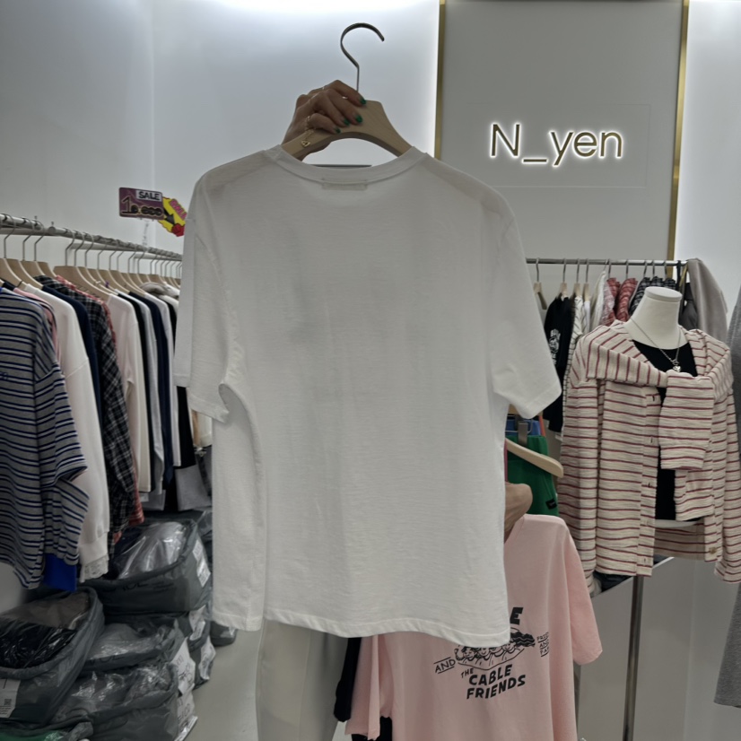 N YEN韓國直郵東大門實拍女裝新品推薦25春夏休閑職業熱賣T恤N YENT恤