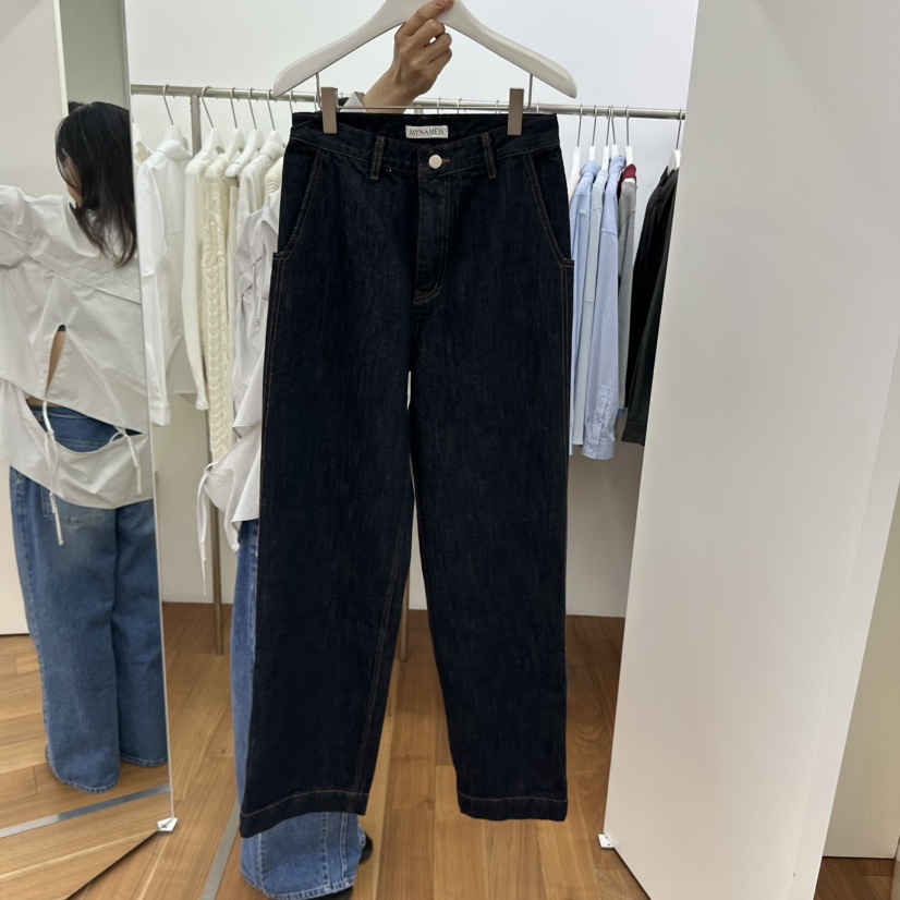 MYNAMEIS韓國直郵東大門實拍女裝新款推薦25春夏人氣牛仔褲MYNAMEIS牛仔褲