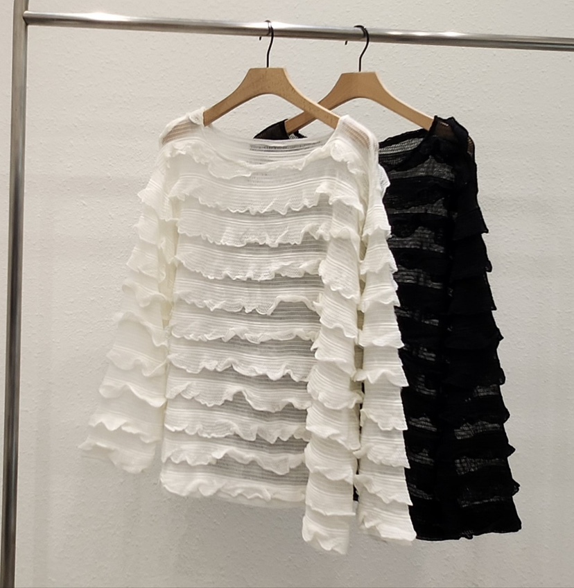 BLACK RIBBON-A韓國直郵東大門實拍女裝新品職業襯衫蕾絲衫BLACK RIBBON-A襯衫/蕾絲衫