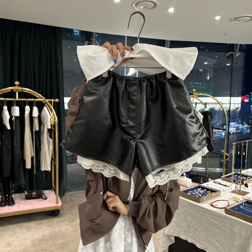 ETER韓國直郵女裝新款真品時尚休閑職業人氣熱賣推薦短褲蕾絲eter/VERSO短褲圖色3