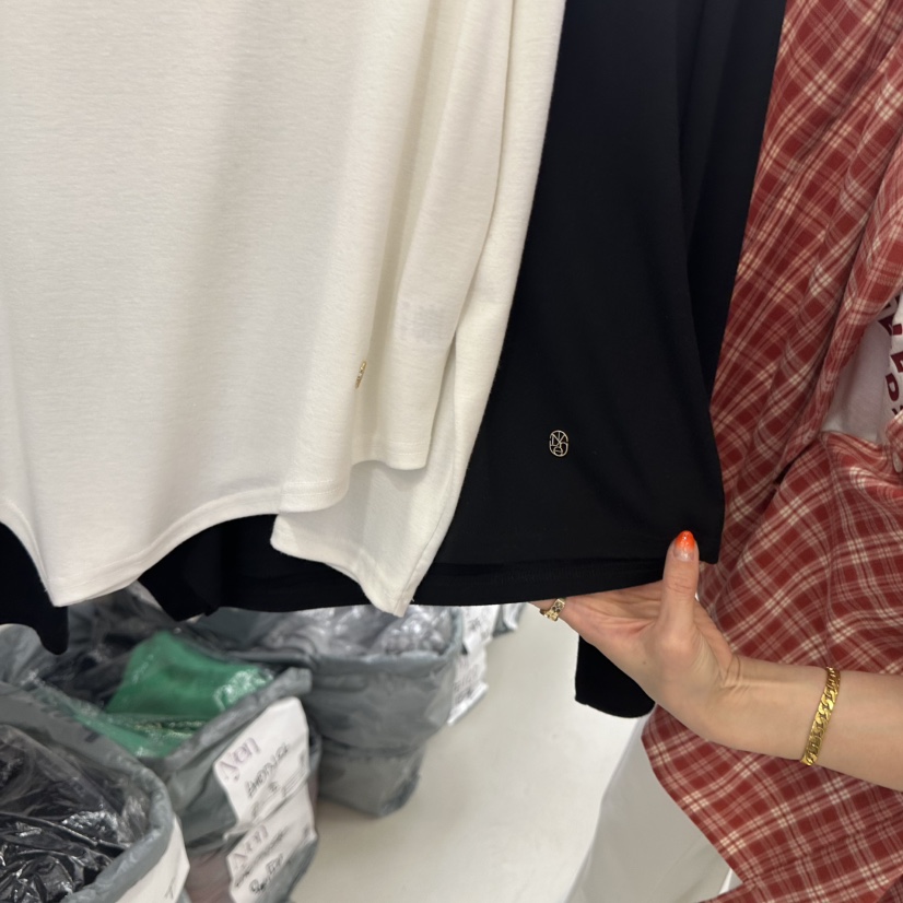 N YEN直郵韓國代購女裝新款25春夏時尚休閑推薦真品長袖T恤N YEN長袖T恤