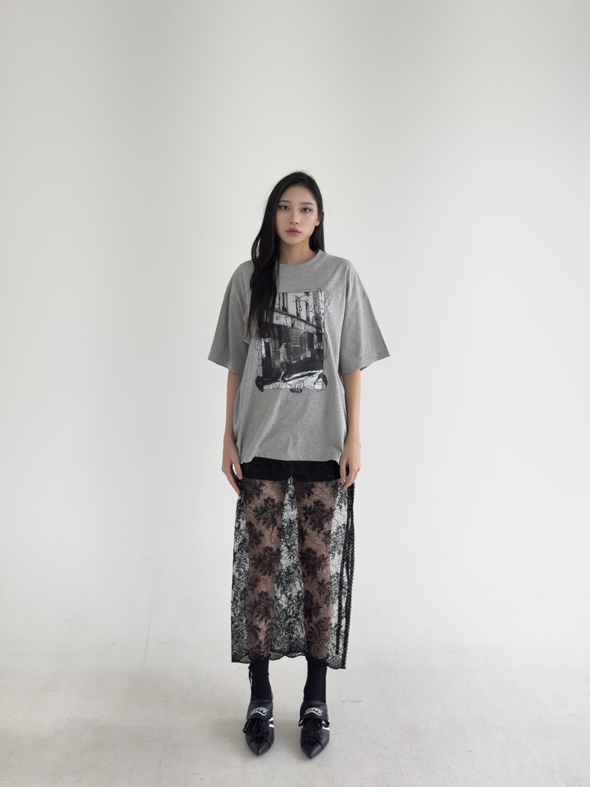 NOV7直郵韓國代購女裝新款休閑人氣時尚真品推薦熱賣職業T恤the ebony eyes/NOV7T恤