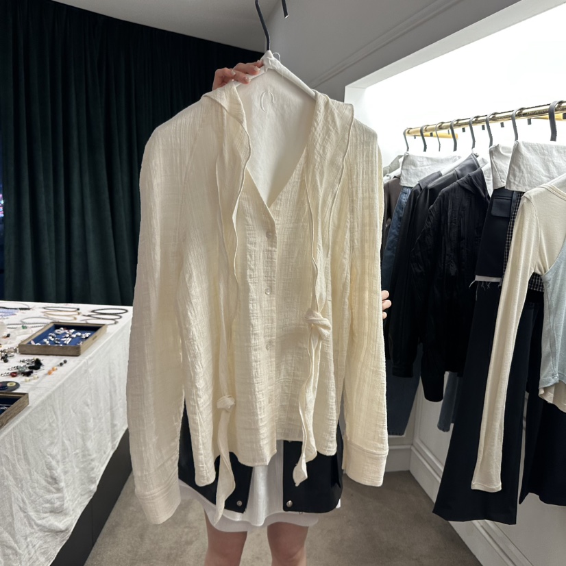 ETER韓國直郵東大門代購女裝新品職業時尚推薦人氣襯衫蕾絲衫eter/VERSO襯衫/蕾絲衫圖色1