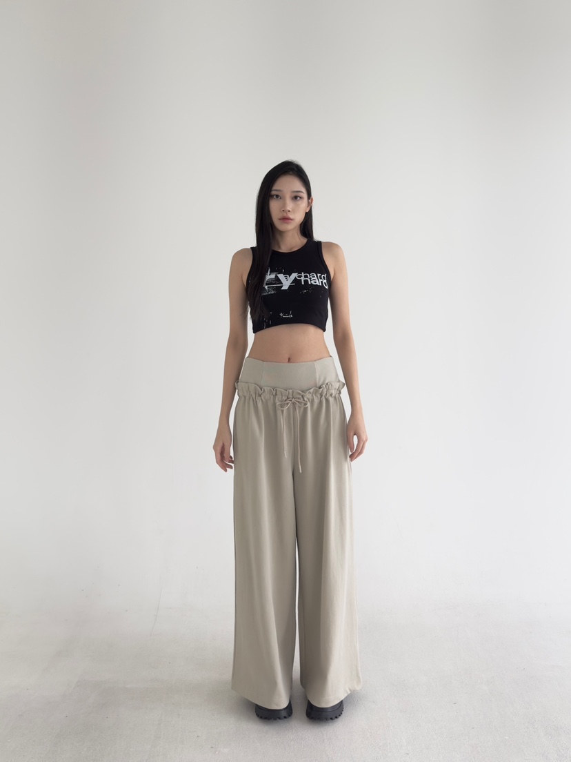 NOV7韓國直郵女裝新款推薦真品時尚25春夏人氣熱賣休閑褲復古the ebony eyes/NOV7休閑褲