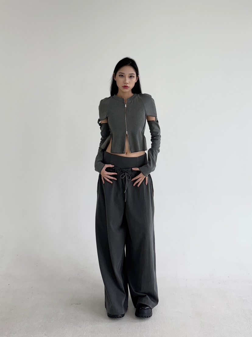 NOV7韓國直郵女裝新款推薦真品時尚25春夏人氣熱賣休閑褲復古the ebony eyes/NOV7休閑褲